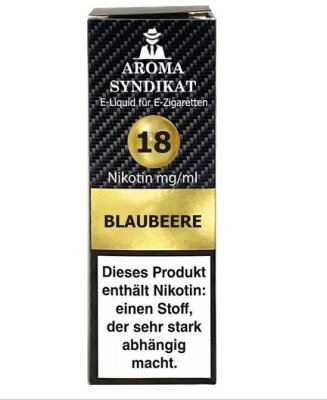 Blaubeere 18mg Nikotin Salz Liquid 10ml Aroma Syndikat