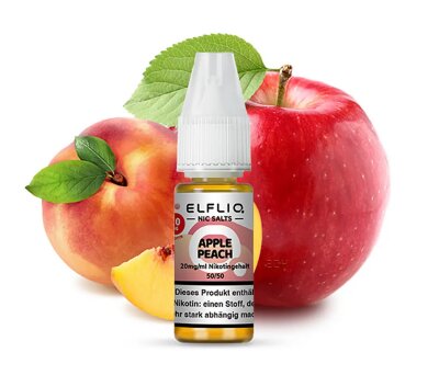 Apple Peach Nikotinsalz Liquid 10ml Elfliq