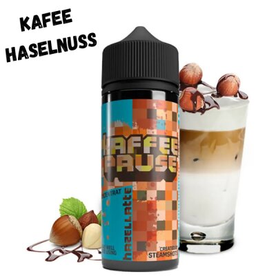 Hazellatte Aroma 10ml Kaffeepause by Steamshots