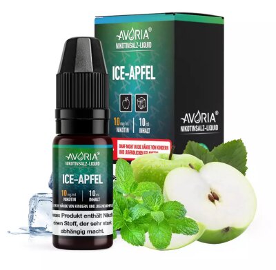 Ice Apfel Nikotinsalz Liquid 10ml Avoria 10mg