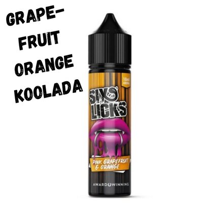 Pink Grapefruit Orange Aroma 10ml Six Licks