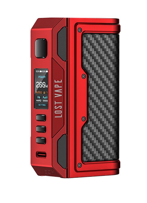 Lost Vape Thelema Quest Akkutrger rot-carbon