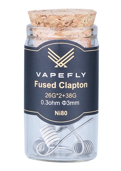 Vapefly Ni80 Fused Clapton Coil 6 Stck 2x26GA+38GA
