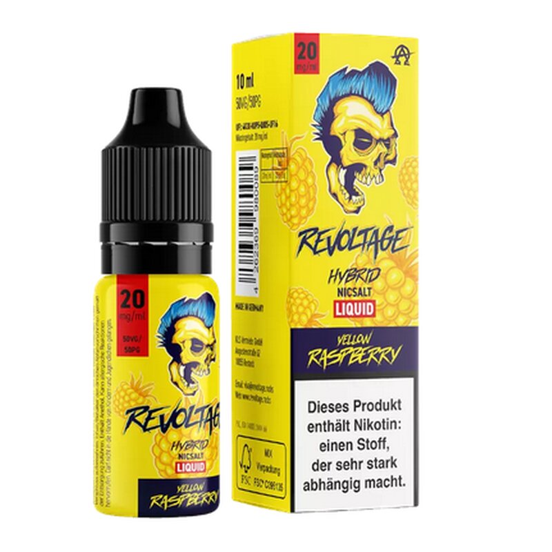 Yellow Raspberry Hybrid Nikotinsalz Liquid 10ml Revoltage