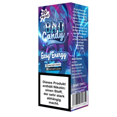 Easy Energy Nikotin Salz 20mg 10ml Bad Candy
