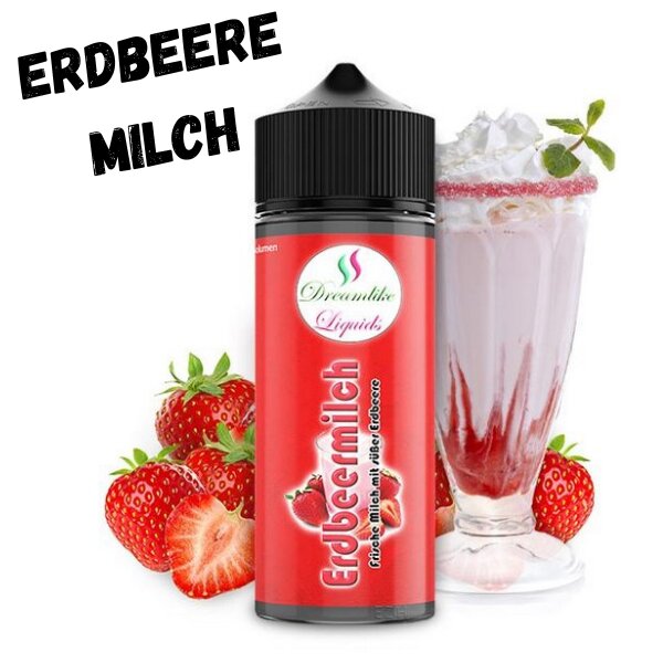 Milk Erdbeermilch Aroma 10ml Dreamlike Liquids