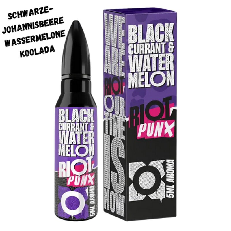 Blackcurrant Watermelon Aroma 5ml Punx by Riot Squad