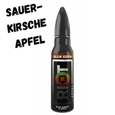 Sour Cherry &amp; Apple Aroma 15ml Riot Squad Black Edition