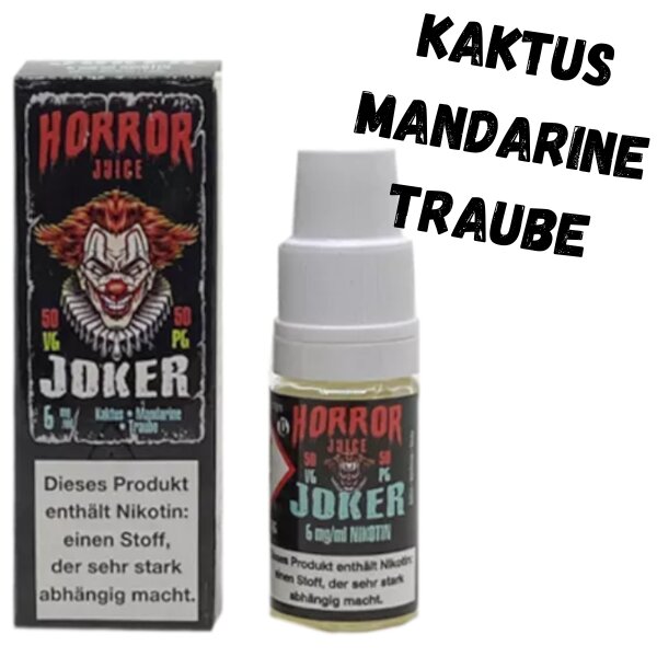 Joker Liquid 10ml Horror Juice 18mg