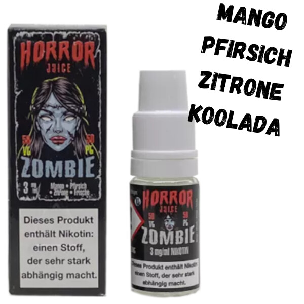 Zombie Liquid 10ml Horror Juice 3mg