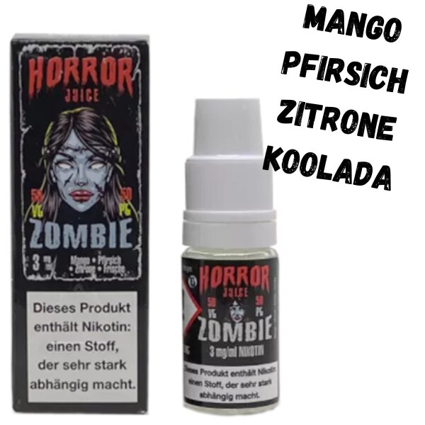 Zombie Liquid 10ml Horror Juice 18mg