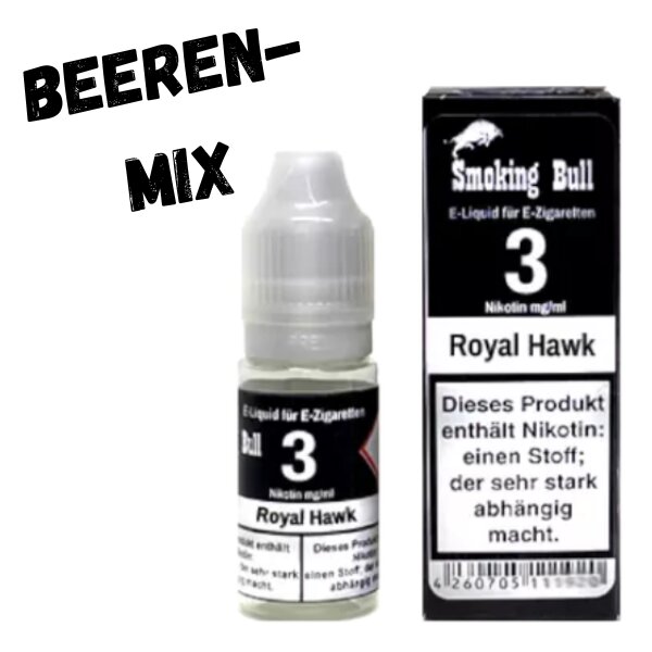 Royal Hawk Liquid 10ml Smoking Bull 3mg