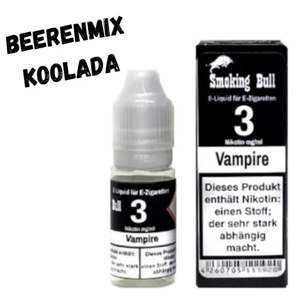 Vampire Liquid 10ml Smoking Bull 3mg