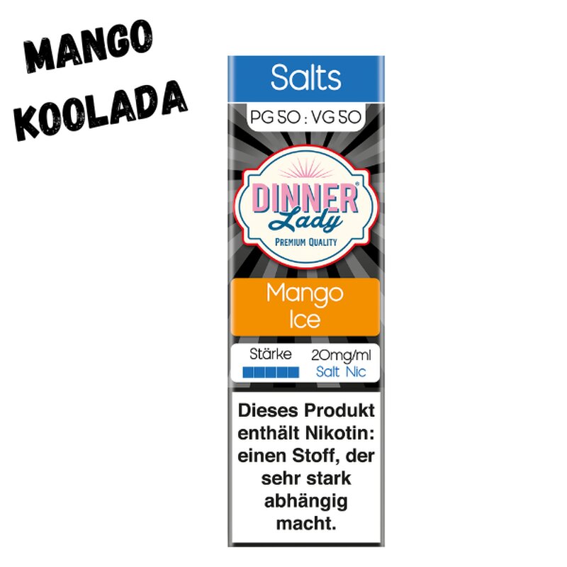 Mango Ice Nikotinsalz Liquid 10ml Dinner Lady