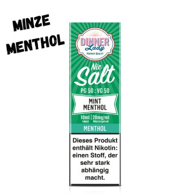 Spearmint Menthol (Mint Menthol) Nikotinsalz Liquid 10ml...