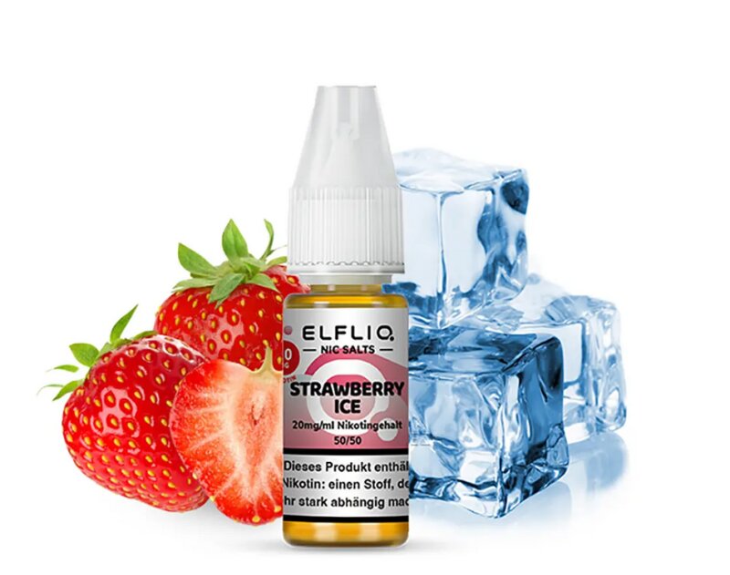 Strawberry Ice Nikotinsalz Liquid 10ml Elfliq