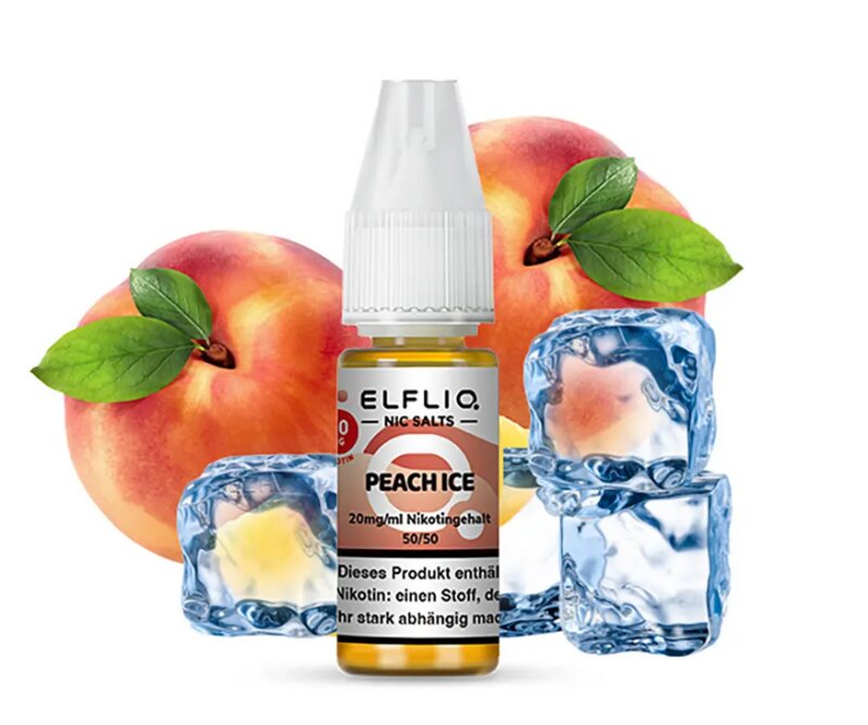 Peach Ice Nikotinsalz Liquid 10ml Elfliq 10mg