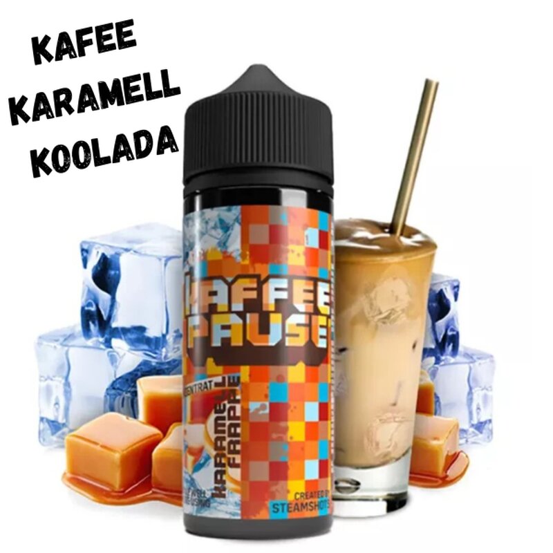 Karamell Frappe Ice Aroma 10ml Kaffeepause by Steamshots