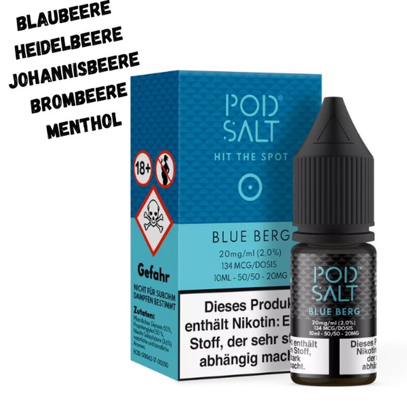 Blue Berg Nikotinsalz Liquid 10ml Pod Salt