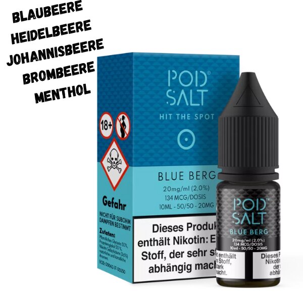 Blue Berg Nikotinsalz Liquid 10ml Pod Salt 11mg
