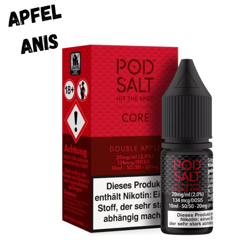 Double Apple Nikotinsalz Liquid 10ml Pod Salt