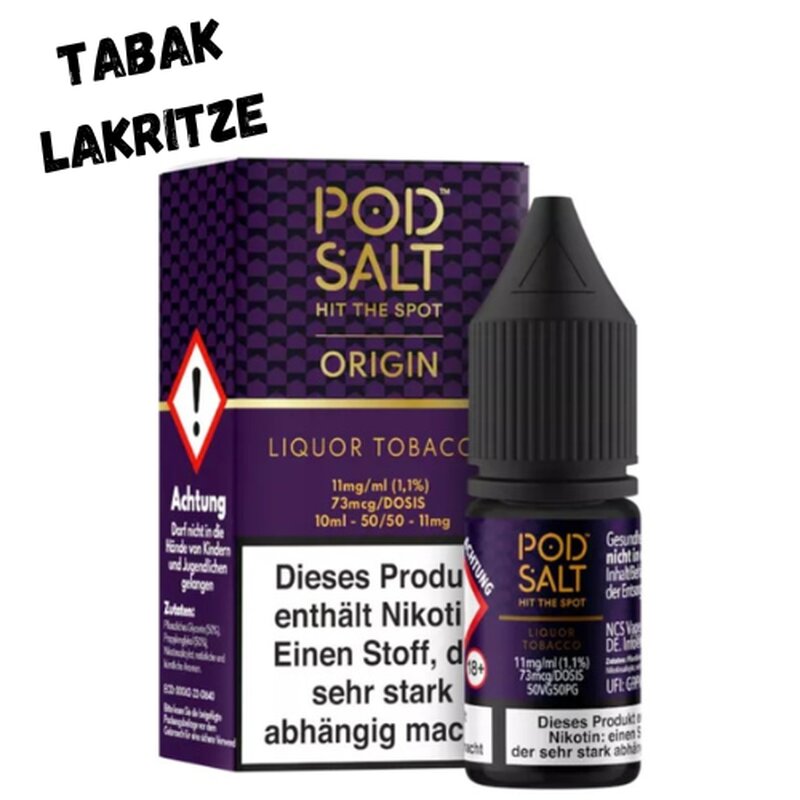Liquor Tobacco Nikotinsalz Liquid Pod Salt 10ml