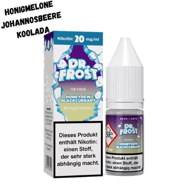 Honeydew Blackcurrant Ice Nikotinsalz Liquid Dr. Frost