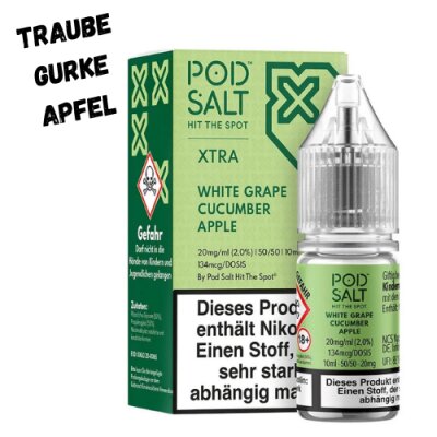 White Grape Cucumber Nikotinsalz Liquid 10ml Pod Salt XTRA