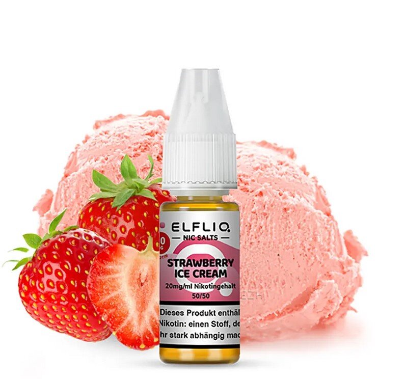 Strawberry Ice Cream Nikotinsalz Liquid 10ml Elfliq 20mg