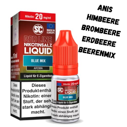 Blue Mix Nikotinsalz Liquid SC Red Line 20mg