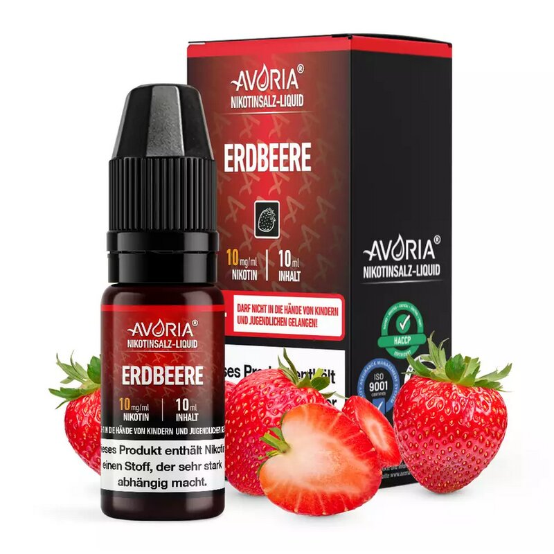 Erdbeere Nikotinsalz Liquid 10ml Avoria