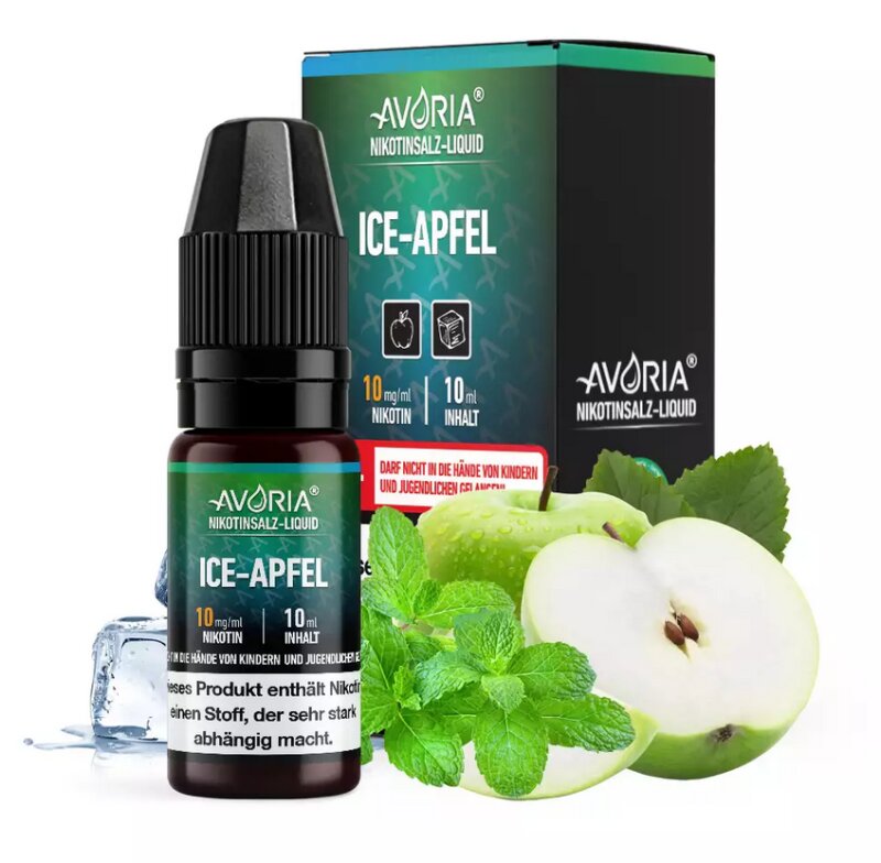 Ice Apfel Nikotinsalz Liquid 10ml Avoria 20mg