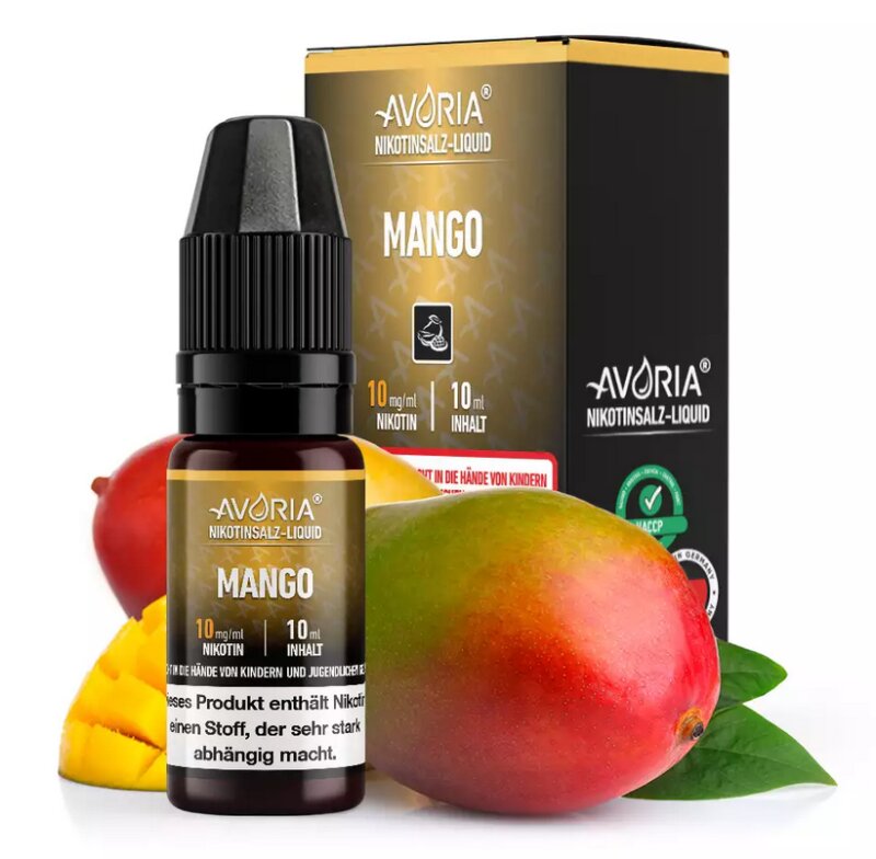 Mango Nikotinsalz Liquid 10ml Avoria 10mg