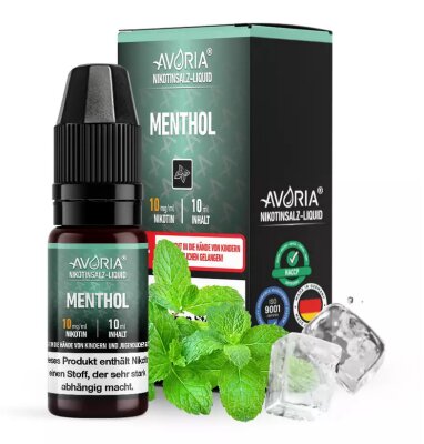 Menthol Nikotinsalz Liquid 10ml Avoria