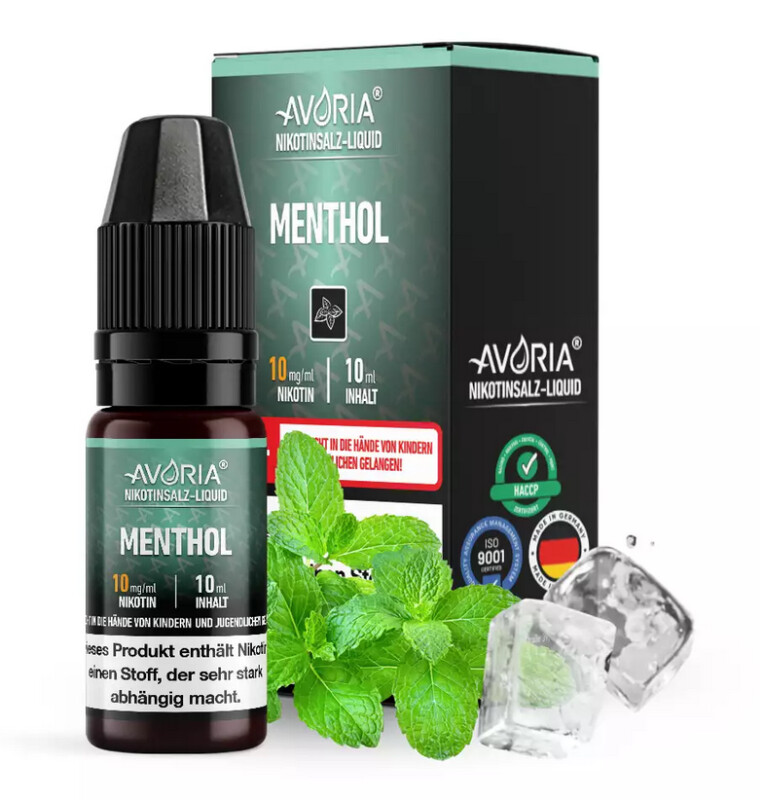 Menthol Nikotinsalz Liquid 10ml Avoria 20mg