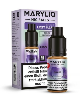 Grape Nikotinsalz Liquid 10ml Maryliq