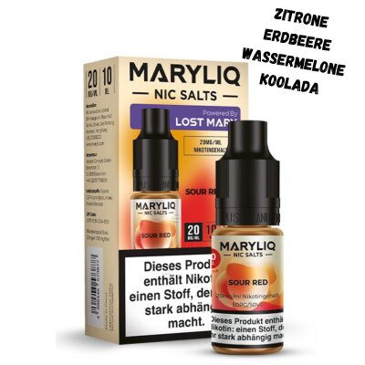 Sour Red Nikotinsalz Liquid 10ml Maryliq