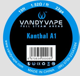 Kanthal A1 Wickeldrath Vandy Vape 0,65mm 22GA 15ft
