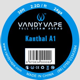Kanthal A1 Wickeldrath Vandy Vape 0,5mm 24GA 30ft