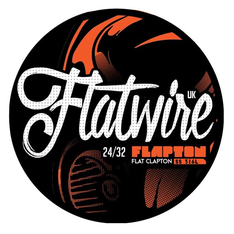 Flapton SS316L 24/32 Wickeldrath 10ft Flatwire