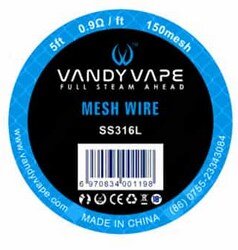 Vandy Vape Mesh Wire 5 ft SS316L 150 Mesh
