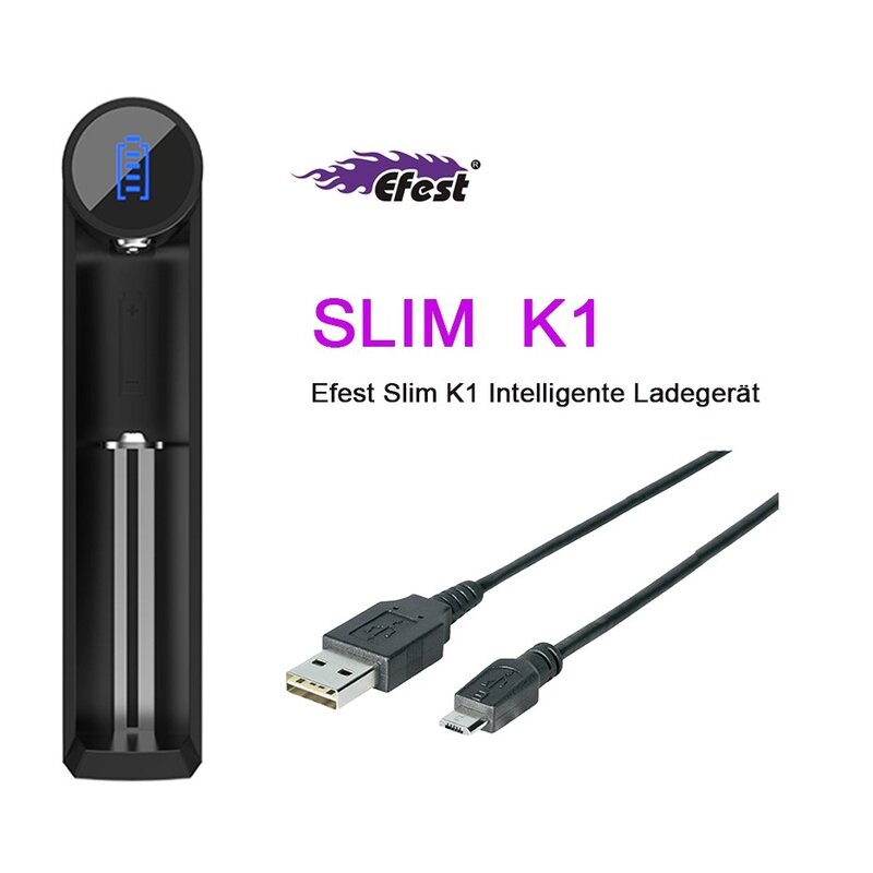 Efest Slim K1 1 Schacht USB Ladegerät