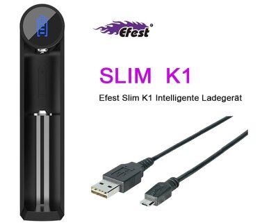 Efest Slim K1 1 Schacht USB Ladegert