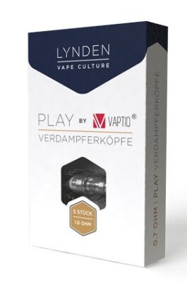 Lynden Play Verdampferkopf 5 St&uuml;ck 1,6 Ohm